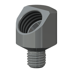 Bijur - LubeSite, 20-6, Fitting, 45Â¬âˆž ADPT 1/8NPT FEMALE X 1/4-28 MALE