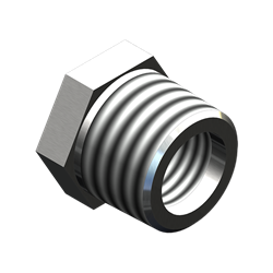 Bijur - LubeSite, U104B1, Fitting, STR ADPT 1/8NPT FEMALE X 1/4NPT MALE